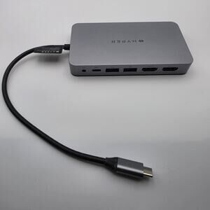 HyperDrive Dual HDMI 10-in-1 USB-C Travel Dock Hub 4K Ethernet SD Open Box Mackb